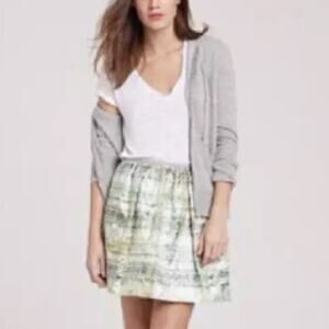 J Crew collection metallic swing skirt